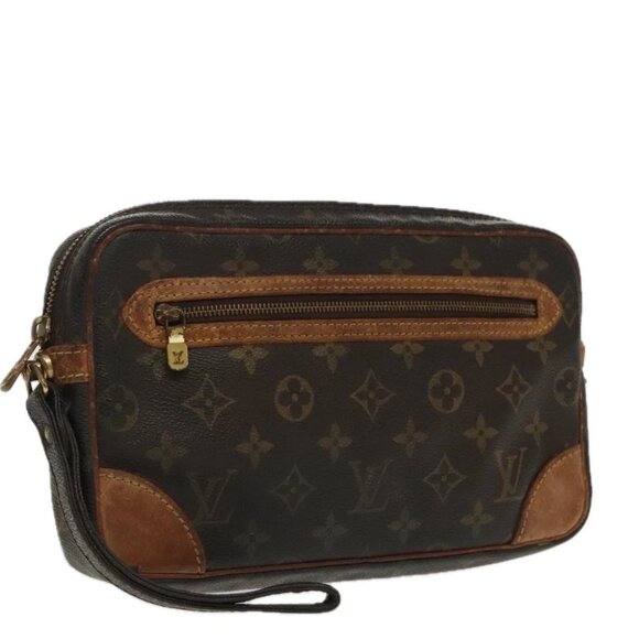 LOUIS VUITTON Monogram Marly Dragonne GM Clutch Bag M51825 LV Auth 96536 - Picture 1 of 16